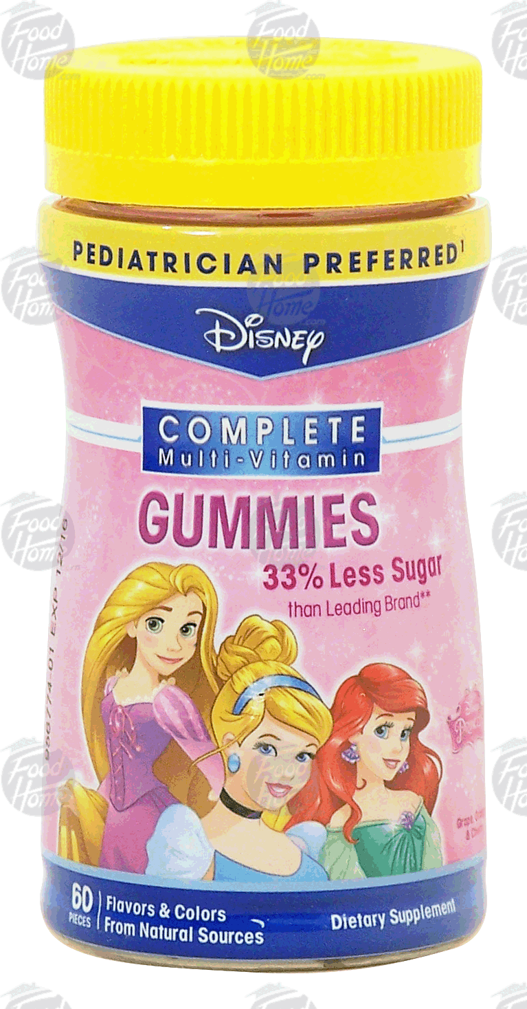 Disney&nbsp;Princess&nbsp;children's multiple vitamin and mineral supplement gummies Full-Size Picture